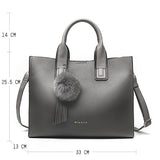 Miyaco Women Leather Handbags Casual Brown Tote Bags Crossbody Bag Top-Handle Bag With Tassel And