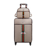 Women'S High-Quality Suitcase Bag Set, Rolling Pu Luggage, New Leather Box With Handbag,