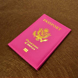 Cute Usa Passport Cover Women Pink Travel Passport Holder American Covers For Passport Girls Case