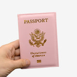 Cute Usa Passport Cover Women Pink Travel Passport Holder American Covers For Passport Girls Case