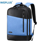 Weplus Backpack Leather Laptop Backpack Female Anti Theft Travel Bag School Shoulder Bag Bagpack
