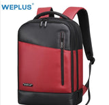 Weplus Backpack Leather Laptop Backpack Female Anti Theft Travel Bag School Shoulder Bag Bagpack