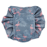 Toiletry Wash Cosmetic Bag Makeup Storage Case Organizer Drawstring Shrink Foldable Women Fashion