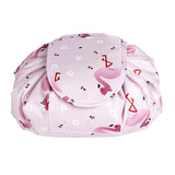 Toiletry Wash Cosmetic Bag Makeup Storage Case Organizer Drawstring Shrink Foldable Women Fashion