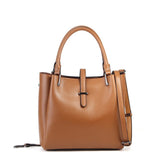 Esufeir New 2018 Genuine Leather Women Bags Solid Color Large Capacity Tote Bag Vintage Crossbody