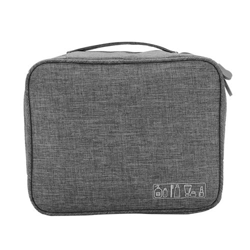 Portable Travel Cosmetic Organizer Men'S Toiletry Makeup Storage Bag Zipper Pouch Home Luggage