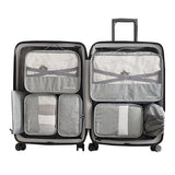7 Pcs/Set Men Travel Bags Clothes Shoes Underwear Suitcase Organizer Cosmetics Zipper Bag