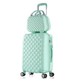 2Pcs/Set Fashion Cosmetic Bag 20/22/24/28 Inch Girl Students Trolley Case Travel Spinner Password