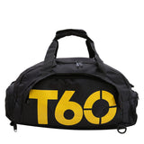 Multifunctional Men Sport Gym Bag Women Fitness Waterproof Outdoor Separate Space For Shoes Pouch