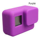 For Go Pro Accessories Action Camera Case Protective Silicone Case Skin +Lens Cap Cover For Gopro
