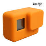 For Go Pro Accessories Action Camera Case Protective Silicone Case Skin +Lens Cap Cover For Gopro