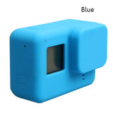 For Go Pro Accessories Action Camera Case Protective Silicone Case Skin +Lens Cap Cover For Gopro