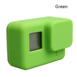 For Go Pro Accessories Action Camera Case Protective Silicone Case Skin +Lens Cap Cover For Gopro