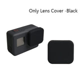 For Go Pro Accessories Action Camera Case Protective Silicone Case Skin +Lens Cap Cover For Gopro