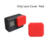 For Go Pro Accessories Action Camera Case Protective Silicone Case Skin +Lens Cap Cover For Gopro