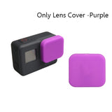 For Go Pro Accessories Action Camera Case Protective Silicone Case Skin +Lens Cap Cover For Gopro