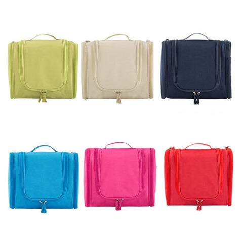Portable Hanging Toiletry Organizer Bag Foldable Large Capacity Cosmetic Makeup Case Travel