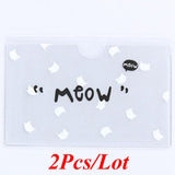 Women Pvc Cartoon Card Holder Credit Student Cute  Id Cards Wallet Passport Business Bancaire