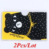 Women Pvc Cartoon Card Holder Credit Student Cute  Id Cards Wallet Passport Business Bancaire