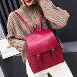 Women Wave Point Backpack Shoulder School Book Travel Handbag Rucksack Bags