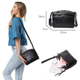 Cobbler Legend Multi Pockets Vintage Genuine Leather Bag Female Small Women Handbags Bags For Women
