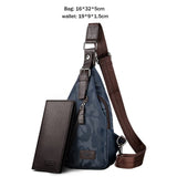 Vicuna Polo Famous Brand Theftproof Magnetic Button Open Leather Mens Chest Bags Fashion Travel