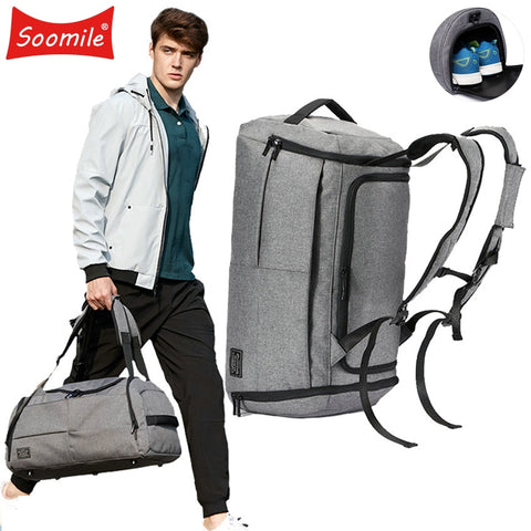 35L Multifunction Men Travel Bag Large Capacity Travel Duffel Bags Big Luggage Weekend Casual Cabin