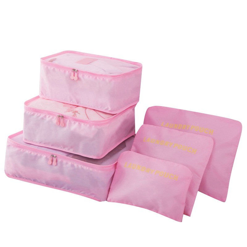 6Pcs/Set Travel Case Clothes Tidy Storage Bag Box Luggage Suitcase Pouch Bra Cosmetics Underwear
