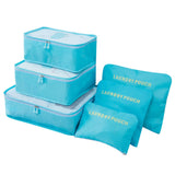 6Pcs/Set Travel Case Clothes Tidy Storage Bag Box Luggage Suitcase Pouch Bra Cosmetics Underwear