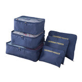 6Pcs/Set Travel Case Clothes Tidy Storage Bag Box Luggage Suitcase Pouch Bra Cosmetics Underwear
