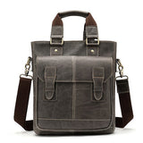 Westal Messenger Bag Men'S Shoulder Bags Genuine Leather Laptop Handbags Briefcase Male Zipper Male