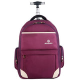 19/21 Inch Wheeled Backpack Rolling Luggage Students Trolley Backpack Travel Multifunctional