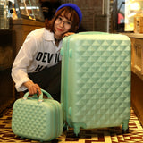 14+24 Inch Women Suitcase Spinner Wheel Girls Suitcase Rolling Luggageboxes Travel Bag Trolley Case