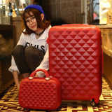 14+24 Inch Women Suitcase Spinner Wheel Girls Suitcase Rolling Luggageboxes Travel Bag Trolley Case