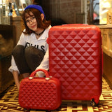 14+24 Inch Women Suitcase Spinner Wheel Girls Suitcase Rolling Luggageboxes Travel Bag Trolley Case