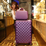 14+24 Inch Women Suitcase Spinner Wheel Girls Suitcase Rolling Luggageboxes Travel Bag Trolley Case