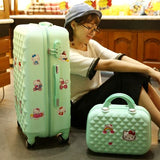 14+24 Inch Women Suitcase Spinner Wheel Girls Suitcase Rolling Luggageboxes Travel Bag Trolley Case