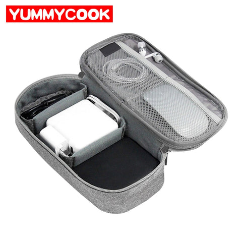Portable Cable Organizer Bag For Electronics Travel Digital Gadgets Case Headphones Charger Wires
