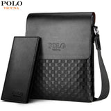 Vicuna Polo Classic Plaid Design Business Man Bag Vintage Brand Mens Messenger Bag Casual Grid