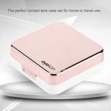 Reflective Cover Contact Lens Case Set Cute Lovely Travel Kit Box