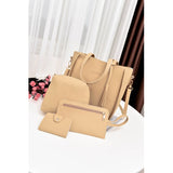 Women Top-Handle Bags Female Composite Bags  Women Messenger Bags Handbag Set Pu Leather Wallets