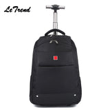 New Business Rolling Luggage Computer 18/20 Inch Backpack Shoulder Travel Bag Casters Trolley Carry
