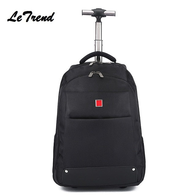 New Business Rolling Luggage Computer 18/20 Inch Backpack Shoulder Travel Bag Casters Trolley Carry