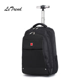 New Business Rolling Luggage Computer 18/20 Inch Backpack Shoulder Travel Bag Casters Trolley Carry