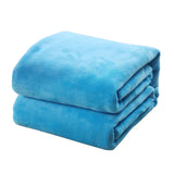 Gorgeous Flannel Fleece Blanket Cozy Couch Solid Color Bed Blanket