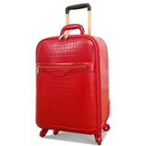 Married The Box Bride Box Full Red Pu Luggage Suitcase Trolley Luggage Female Universal Wheels
