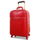Married The Box Bride Box Full Red Pu Luggage Suitcase Trolley Luggage Female Universal Wheels
