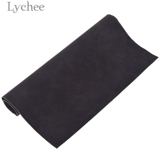 Lychee 21X29Cm A4 Faux Suede Pu Fabric Multicolor Waterproof Synthetic Leather Diy Material For