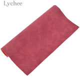 Lychee 21X29Cm A4 Faux Suede Pu Fabric Multicolor Waterproof Synthetic Leather Diy Material For