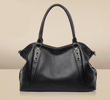 Anawishare Genuine Leather Handbags Women Real Leather Shoulder Bag Cowhide Ladies Tote Bags Cow